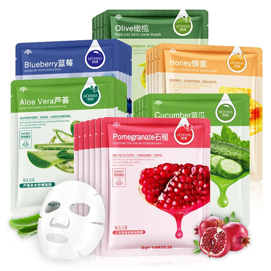 Mascarillas Faciales Naturales de Plantas – Pack 10 Unidades