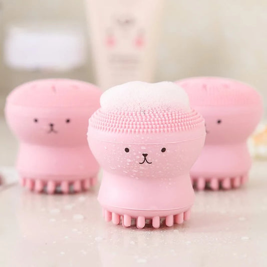 Cepillo Facial de Silicona – Limpieza Profunda de Poros y Exfoliación Suave